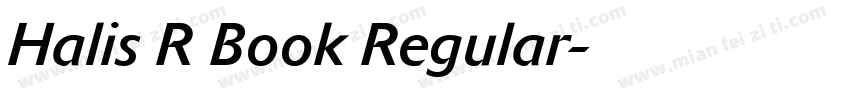 Halis R Book Regular字体转换